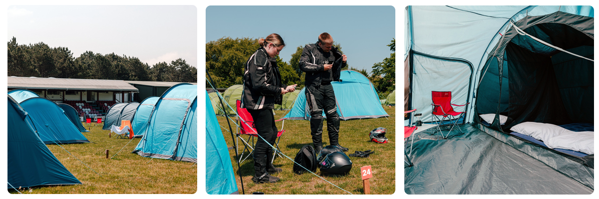 Imágenes de tiendas de acampada en el Tourist Trophy